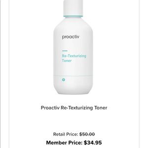 Brand new in box Proactiv re-texturizing toner